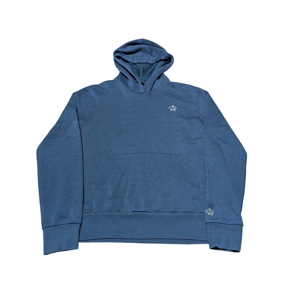 Running Rabbit Hoodie Women XS Blue Pullover Sweatshirt Athletic Performance
